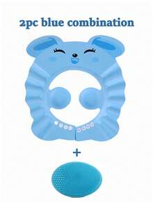 2个装婴儿防水护耳洗发帽，可爱可调节婴儿洗发帽，粉色、蓝色、黄色EVA材质，适合男孩女孩日常洗澡、护发、防晒 - 彩色 - 查看 6