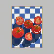 1张复古番茄美食艺术印刷海报，独特风格美食艺术印刷品，无框厨房墙面装饰，晚宴装饰 - 彩色 - 查看 20