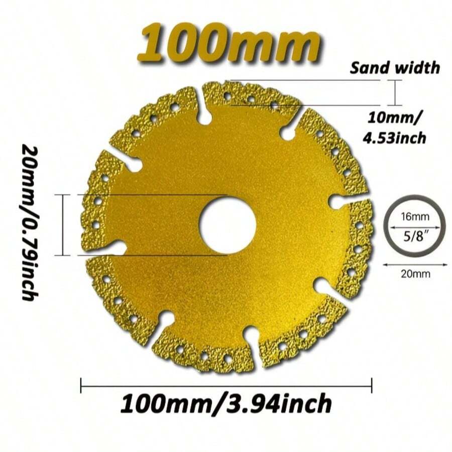 100mm Diamond Cutting Disc, Metal Cutting Disc, Welding Stainless Steel Diamond Blade Circular Saw