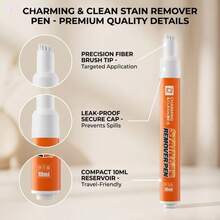 1/2/5pcs Portable Wash Pen - Portable No-Rinse Fabric Cleaner, Low Odor - Instantly Cleans Grease And Stains, Ideal For On-The-Go Use - Multicolor - View 9