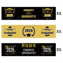 15pcs 2026 Graduation Water Bottle Labels, Class Of 2026 Congrats Grad Water Bottle Stickers For Graduation Celebration, Grad Water Bottle Wrapper, Graduation Party Decorations - A - View 3