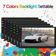 Hippcron车载收音机MP5播放器1DIN蓝牙高清7英寸触摸屏立体声12V FM ISO电源AUX输入SD卡USB接口 - 不含方向盤控制器和後視攝像頭 - 查看 5