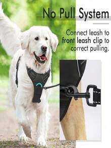 Harness Anjing, Harness Hewan Peliharaan Anti Tarik dengan 2 Klip Tali, Rompi Anjing Empuk yang Dapat Diatur, Rompi Oxford Reflektif Anti Selip untuk Hewan Peliharaan dengan Pegangan Kontrol Mudah untuk Anjing Besar - Rompi dan Tali Bukan Satu Set dan Perlu Dibeli Terpisah, Rompi Anjing Anti Selip Reflektif untuk Dada dan Punggung, Tali Anjing Bernapas dan Dapat Diatur - MultiWarna - View 6
