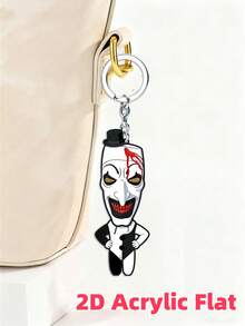 Cute Cartoon Acrylic Round Keychain - Customized Transparent Round Keychain, Perfect Gift For Birthday, Christmas, Party And Collection For Friends And Family - Multicolor - View 7