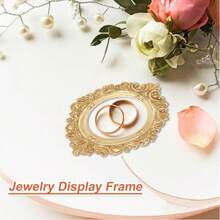 Mini Vintage Photo Frame, Baroque Style Antique Mini Frame, Small Frame, Mini Jewelry Display Stand For Wall Hanging, Dual-Use Frame Suitable For DIY, Holiday Party, Wedding Decor - Square - View 5