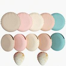 1 Stück Silikon Make-up Schwamm Aufbewahrungsbox, staubdichter Beauty Puff Behälter, Make-up Schwamm Halter, tragbarer Reise Organizer, kreative Muschel Make-up Schwamm Schutzbox - Verschiedenfarbig - Übersicht 9