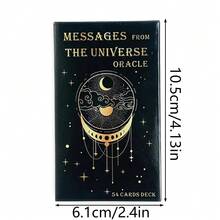 来自宇宙的全新讯息神谕卡牌游戏（54张），英文版命运占卜卡牌游戏，家庭聚会游戏 - 彩色 - 查看 6