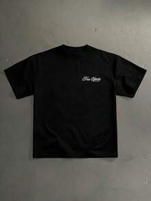 T-shirt à manches courtes et coupe ample avec motif de trophée de champion de course américain vintage, un vêtement décontracté et tendance pour les rendez-vous et les rassemblements, cadeau pers - Blanc - Voir 5