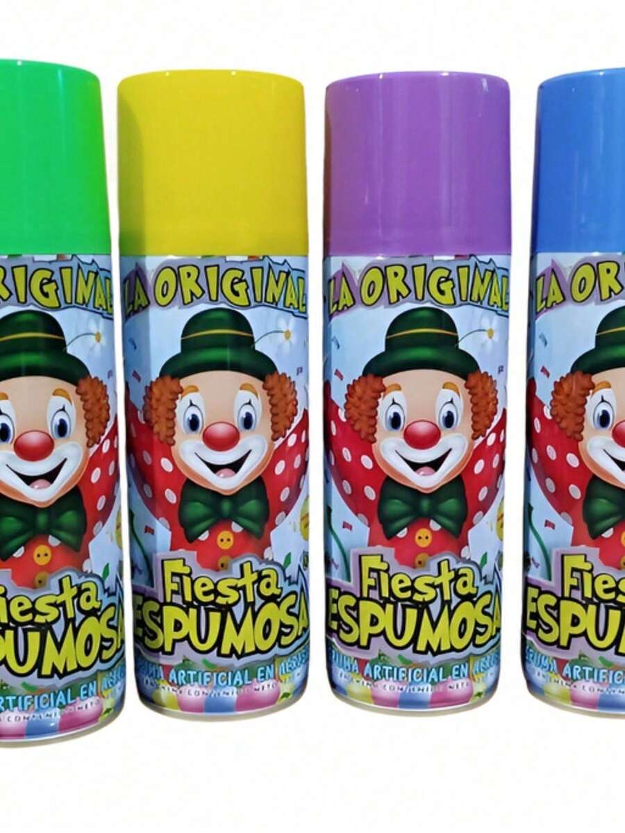 Espuma Para Fiesta En Aerosol Con Aroma Incluye 6 Piezas - 6 - Ver 1