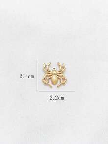 1pc Multi-Element Jewelry Necklace Pendant Accessories, Fashionable Elegant Casual, Suitable For Daily Wear - Yellow Gold - View 3