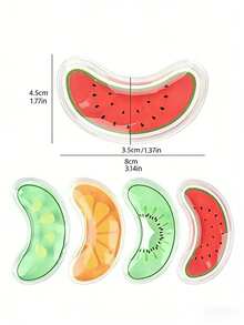 Máscara de ojos de gel refrigerante de PVC, máscara de ojos con diseño de frutas de verano, máscara de ojos con paquete de hielo calmante y refrescante para relajación - Múltiples estilos - Ver 5