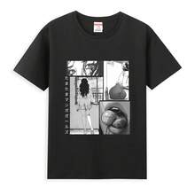 Fun Manga Lover T-Shirt Harajuku Ahegao Girls Men's Summer Cotton Casual Fashion Short Sleeves Comfortable And Breathable - màu đen - Xem 1