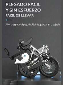 Bicicleta de equilibrio con Ruedas de entrenamiento Bici con asientos y manubrio ajustables - Rosa - Ver 3