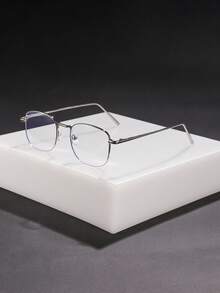 1 chiếc kính thời trang nam không độ, gọng vuông bằng polycarbonate và kim loại, phong cách giản dị, cá tính, cổ điển, độc đáo, đa năng, phù hợp đeo hàng ngày đi làm và đi học, kèm hộp đựng kính. - Nhiều màu - Xem 8