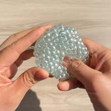 Glass-Look Squishy Stress Relief Ball – Moldable Handmade Squeeze Fidget With Slow Rebound, Realistic Clear Sensory Decompression Toy - Multicolor - View 3