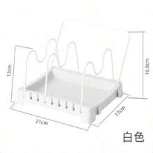 1pc Pull-Out Pot & Pan Organizer Rack For Cabinet, With Sliding Lid Holder And Pot Rack, Allows Storage Of Pot Lids, Bakeware, Utensils Inside Kitchen Cabinet - View 6