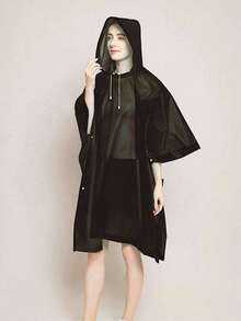 Reusable Adult Raincoat, Thickened Waterproof Raincoat, Unisex Hooded Raincoat, Waterproof Windproof Quick-Drying Breathable, Travel Essential, Women's Raincoat, Lightweight Rain Poncho, Student Supplies, Drawstring Hooded Raincoat, Unisex, Suitable For Cycling, Hiking, Fishing, Mountain Climbing And Other Outdoor Activities - Multicolor - View 12
