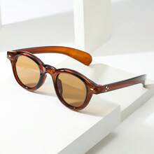 1 chiếc kính thời trang nam gọng tròn cổ điển tối giản (Thích hợp cho lái xe, du lịch, thường ngày, nghỉ mát, hoạt động ngoài trời, thể thao, sử dụng hàng ngày) - Những lát trà khung màu xám - Xem 13