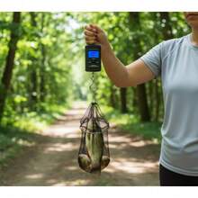 Portable Electronic Scale, Precise Measurement, Multifunctional Design, Ideal For Outdoor Activities, Travelers, And Shoppers - Black - View 1