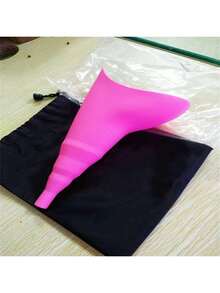 可重复使用的硅胶女性小便器，方便的立式漏斗设计，是女性旅行和户外活动的完美伴侣 - 查看 2