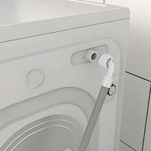 Washing Machine Water Inlet + Outlet Hose Universal 1.2m Gray + Hose Bend + Thread Seal Tape | Kaztec - 灰色 - 查看 10