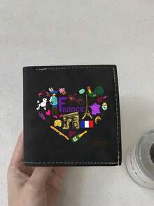 Country Pride Heart Wallet, Patriotic National Symbol PU Leather Bifold Wallet, Travel Souvenir Gift For Men Women - Multicolor - View 11