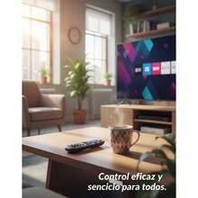 Universal TV Remote Control, Practical Replacement, Compatible, Easy To Use, Electronics, Universal Replacement, Ergonomic Design, Simplified Functionality - View 2