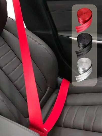 3.6米通用彩色汽车安全带，涤纶材质，时尚多色替换安全带，适用于大多数车型，车辆改装配件，高强度耐磨安全带，易于安装的通用汽车安全带，时尚个性化汽车改装配件，可靠的汽车安全配件，持久耐用的涤纶汽车安全带，适用于轿车、SUV、卡车等，热门汽车改装安全带