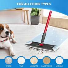 8 Pack Microfiber Mop Pad For O-Cedar H2prO Flat Mop System, Reusable Mop Head Replacements, Machine Washable (White*8P) - ColorA - 查看 6