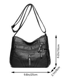 男士新款斜挎包，时尚百搭，适合日常通勤，多层肩包 - 彩色 - 查看 2