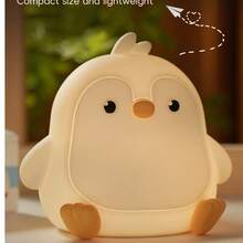 Luz nocturna infantil con función táctil 7 colores - Luz nocturna para bebés con temporizador, luz infantil hecha 100% de silicona, regalos para bebés, niños y niñas - Multicolor - Ver 11