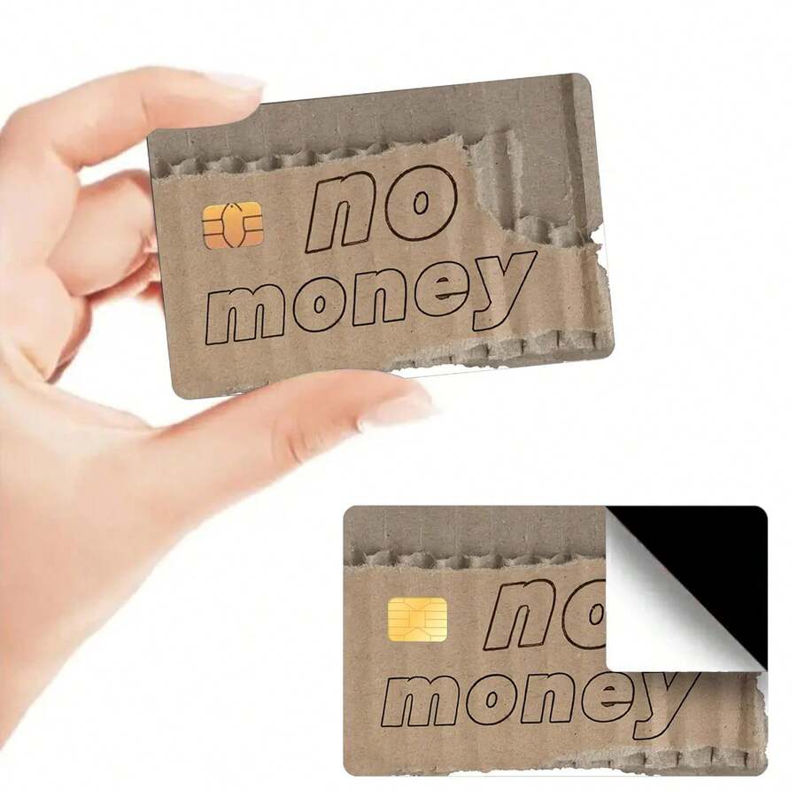 2 piezas de pegatinas de piel de tarjeta de crédito de colores, pegatinas decorativas personalizadas resistentes al agua y a los arañazos, adecuadas para tarjetas de crédito/débito/tránsito - Ver 1