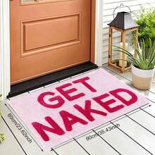 GetNaked Bath Mat Long Runner Bathroom Floor Mat Printed Carpet Cute Bathroom Rug Doormat Faux Cashmere Printed Carpet Area Decor Rug Soft Fluffy Printed Carpet, Bath Mat, Bathroom Decor, Bathroom Rug, Doormat, Home Floor Mat, Cute Style Carpet Non-Slip Absorbent Pink Funny Bathroom Decor Suitable For Apartment Bathtub Shower Room Machine Washable - Pink - View 15