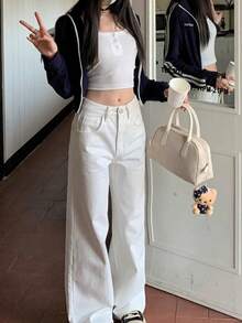 Women Jeans - White - View 5
