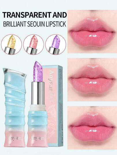 1pc Moisturizing Long-Lasting Temperature-Changing Lipstick, Lip Care To Prevent Dryness And Chapping, Plump Hydrating Lip Gloss