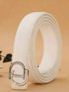 Thắt lưng khóa vàng lấp lánh sang trọng - Thắt lưng thời trang nữ bằng da màu đen, phù hợp với váy và quần jeans. - Nhiều màu - Xem 9