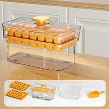 1 Set Homemade Ice Cube Tray Kit, Includes Storage Box And Ice Scoop, Covered Ice Cube Trays, Reusable Ice Maker, Fridge DIY Ice Mold, Ice Making Tools - Mold, Essential Summer Accessory, Help You Make Perfect Chilled Drinks, 34-Cavity And 68-Cavity Options, Single-Layer And Double-Layer Design, Easy Release, Plastic Material, Household Essential, Refrigerator Ice Cube Mold - Multicolor - View 12