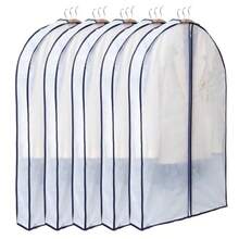 Astro - Fundas para ropa de tamaño corto con refuerzo extra ancho para prendas gruesas 5 piezas bolsillos sueltos para colgar sin arrugas tela no tejida transpirable que protege el polvo y la - Blanco 100Piezas - Ver 1