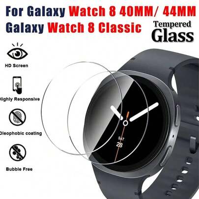 Pelicula Vidro temperado para Relogio Samsungs Galaxy Watch 8 7 6 44 40mm/8 Classic 46/Ultra 47mm Protetor de tela Vidro 1 UNIDADES