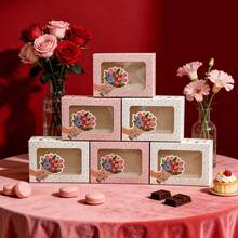 3pcs/6pcs Mother's Day High-Quality Macaron Drawer Boxes, 30*6.3*5.8cm Large French Rectangular Drawer Macaron Boxes, Transparent Baking & Dessert Packaging Boxes, Gifts & Baking Supplies - Long Drawer Box - View 13