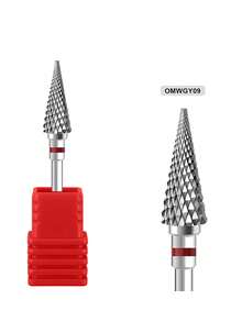 1pc Tungsten Steel Nail Cuticle Drill Bits Carbide Rotate Electric Ceramic Milling Cutter For Manicure Gel Polish Remover Nail Supplies Tools - Silver - View 27