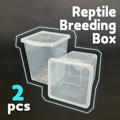 2 Peças Recinto Arbóreo, 8,99*8,99*11,0 cm, Gaiola Arbórea de Plástico Pequena, Recinto Compacto para Louva-a-Deus, Aranhas Filhotes, Jovens, Bebês e Tarântulas