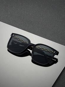 1 par de gafas de estilo de cadena rectangular de alta gama y de longitud larga, adecuadas tanto para hombres como para mujeres. Apropiadas para salidas familiares, viajes, atuendos de vacaciones, estilo deportivo, conducción, playa, festivales de música, uso al aire libre, accesorios de verano, vacaciones, golf, senderismo, vestimenta elegante, accesorios de estilo callejero, deportes, fiestas, estilo callejero, pesca, actividades al aire libre, vacaciones y propósitos al aire libre. - Multicolor - Ver 3
