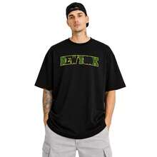 Men's Oversized Cotton Crew Neck Printed T-Shirt For Gym - Comfortable - Black Green - View 1