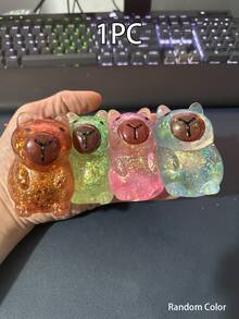 1/4个闪光水晶怪兽，柔软慢回弹，粘性减压玩具，Taba Squishy，旅行便携式指尖挤压玩具，Squisy，适合所有年龄段自闭症儿童，理想的节日礼物，斋月礼物，可爱小玩意，生日礼物，复活节礼物，万圣节礼物，圣诞节礼物，圣诞袜填充物，指尖玩具，儿童派对礼物，蓝色适合男孩，粉色适合女孩，儿童游戏，儿童玩具，男孩游戏，女孩游戏，儿童游戏。 - 彩色 - 查看 24