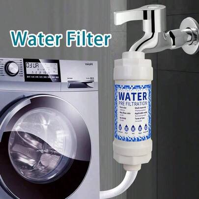 New Integrated Anti-Explosion Anti-Leakage Anti-Freeze Shower Head Front Filter, Home/Dorm Use, Removes Chlorine, For Water Heater, Faucet, Washing Machine