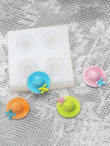 Straw Hat Shaped DIY Handmade Aromatherapy Plaster Multi-Function Silicone Mold - Straw Hat - View 4