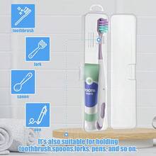 2 Packs Travel Size Toothbrush Case, Plastic Toothbrush Travel Holder For Manual Toothbrushes, Transparent Containers For Toothbrush Covers And Toothpaste Storage - 預設 - 查看 3