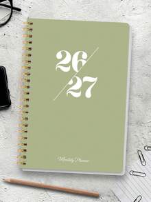 Sổ kế hoạch tháng A5 2026-2027, sổ tay lập kế hoạch hàng tháng 2 năm cho công việc văn phòng, tăng năng suất và chuẩn bị cho năm học mới, đồ dùng văn phòng phẩm, quà tặng tri ân giáo viên, quà tặng Ngày của Mẹ - A5 - Xem 8