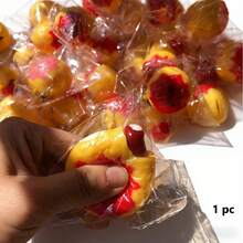 1个2026新款逼真章鱼烧造型挤压玩具，柔软硅胶慢回弹，神奇减压，日式小吃造型放松挤压玩具，成人创意桌面装饰礼品 - 适合生日、复活节 - 彩色 - 查看 12